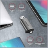 Axagon CRE-SAC External USB 3.2 Gen1 Type-C+Type-A 2-slot SD/microSD