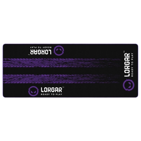 Lorgar RX1FM, Sim Racing Floor Mat Advanced, Stitched edge, 1,700X700X3 mm, Black/purple
