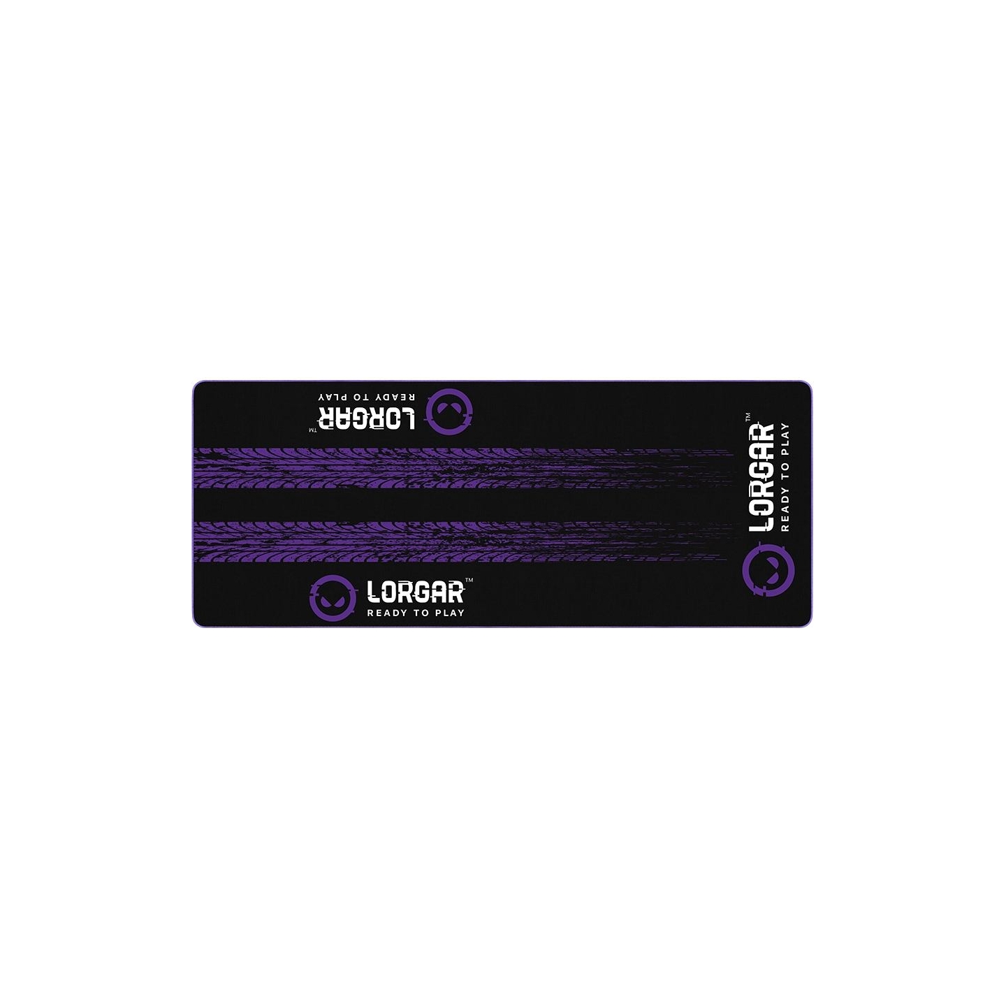 Lorgar RX1FM, Sim Racing Floor Mat Advanced, Stitched edge, 1,700X700X3 mm, Black/purple