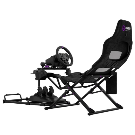 Lorgar FLEX RAF1, Sim Racing Cockpit Advanced, Foldable, 150x72x113 cm-playing, 38x72x126cm-folded, Black