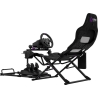 Lorgar FLEX RAF1, Sim Racing Cockpit Advanced, Foldable, 150x72x113 cm-playing, 38x72x126cm-folded, Black