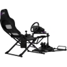 Lorgar FLEX RAF1, Sim Racing Cockpit Advanced, Foldable, 150x72x113 cm-playing, 38x72x126cm-folded, Black