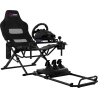 Lorgar FLEX RAF1, Sim Racing Cockpit Advanced, Foldable, 150x72x113 cm-playing, 38x72x126cm-folded, Black