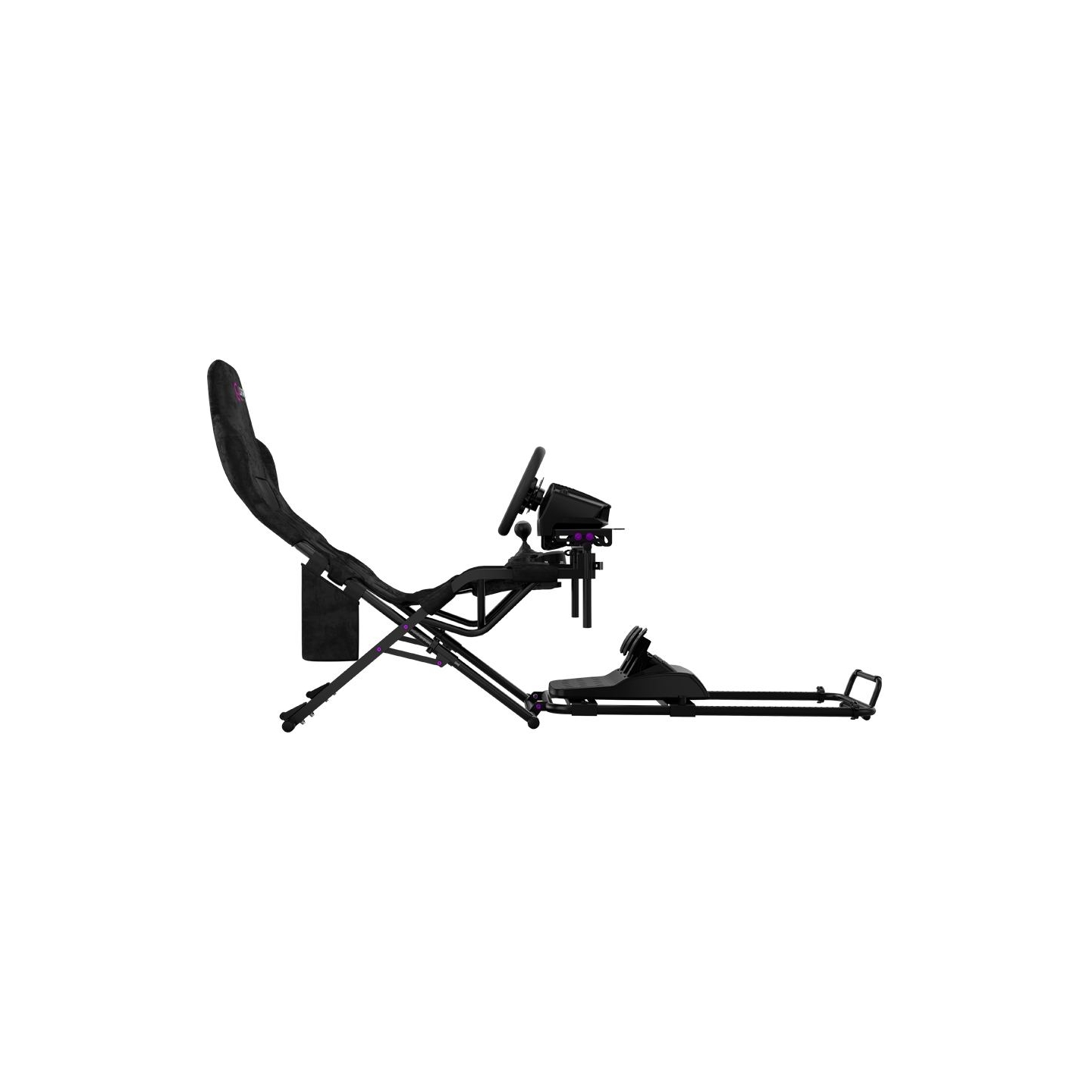Lorgar FLEX RAF1, Sim Racing Cockpit Advanced, Foldable, 150x72x113 cm-playing, 38x72x126cm-folded, Black