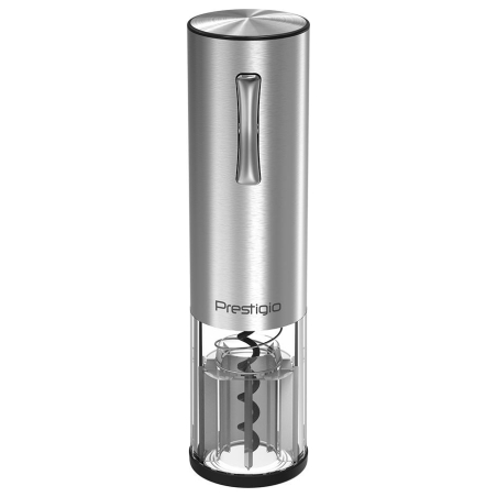 Prestigio Nemi, Electric wine opener, aerator, vacuum preserver, Silver color