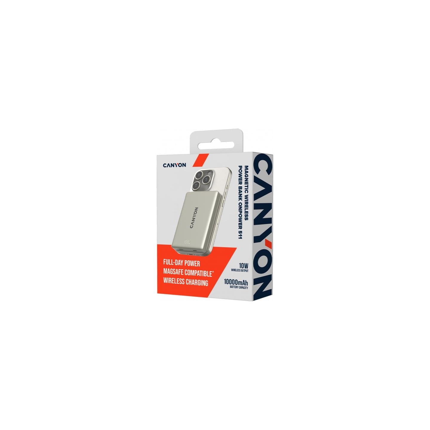 Canyon magnetic power bank OnPower 511 PD20W 10000mAh Aluminium Star Grey