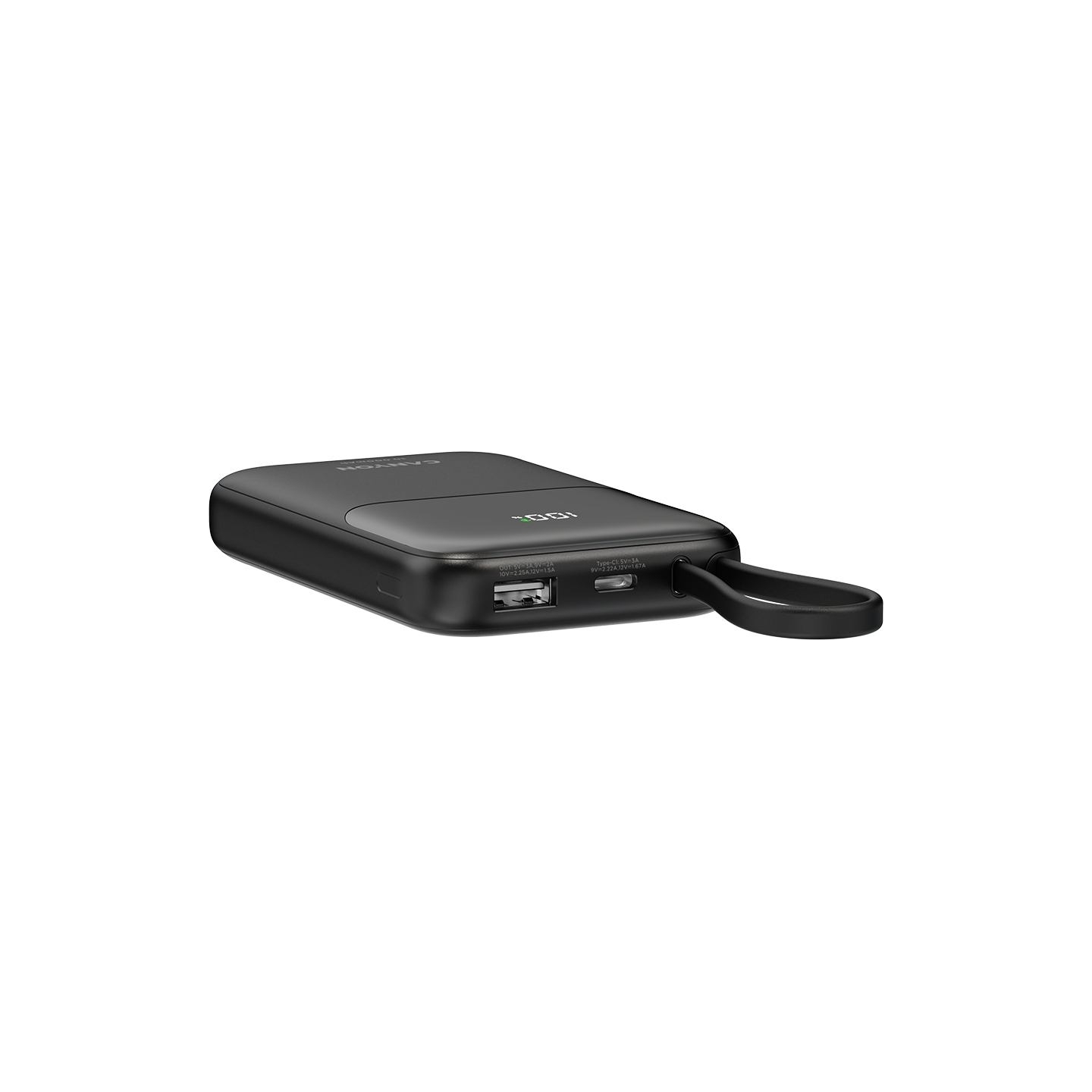 Canyon power bank OnPower 101 built-in cable 10000 mAh PD22.5W Black