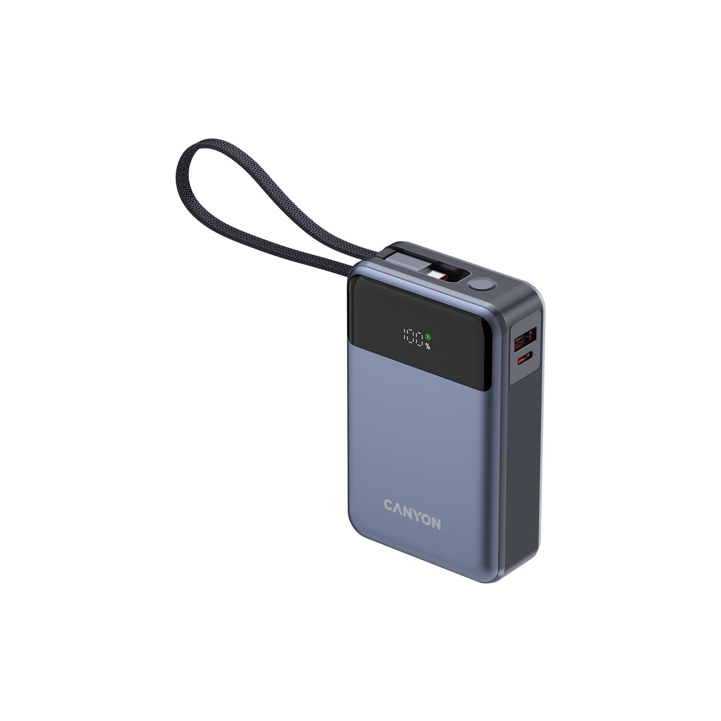 Canyon power bank OnPower 600 built-in cable 20000 mAh PD65W Dark Grey