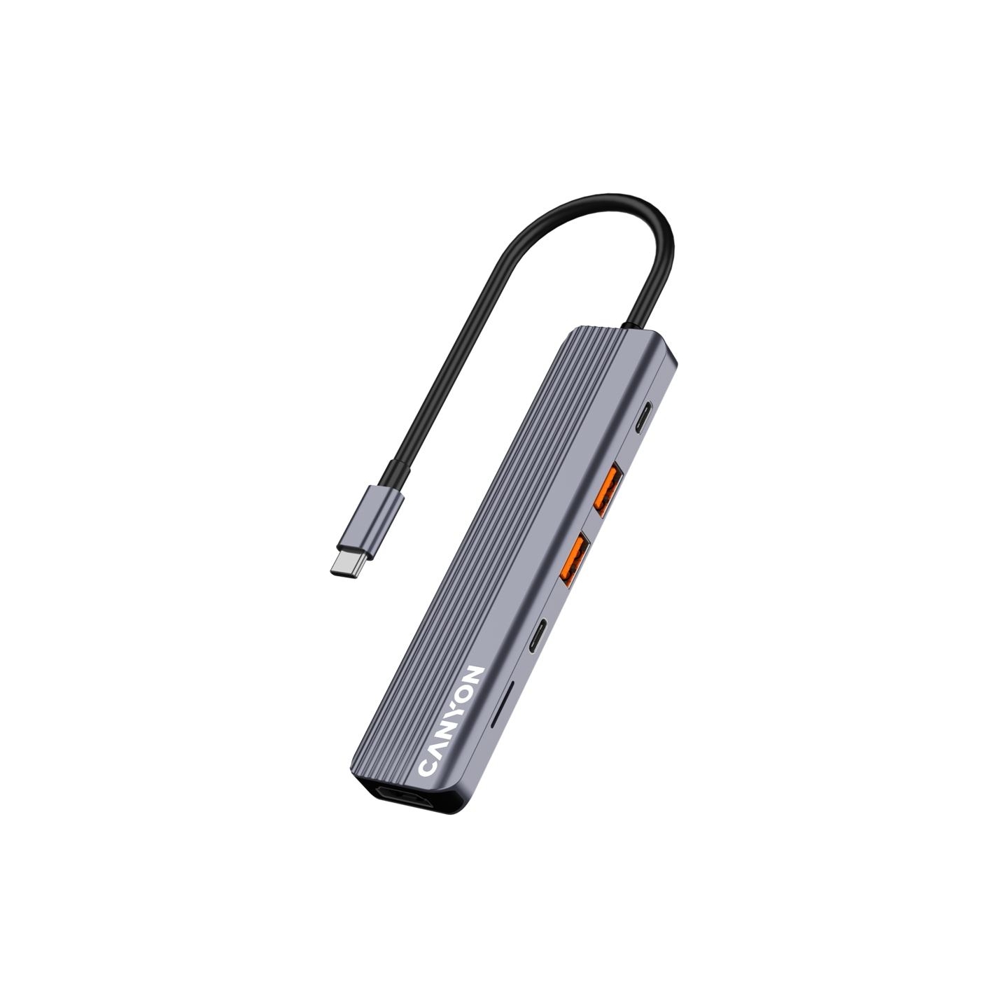 Canyon hub DS-17 6in1 4k USB-C Grey