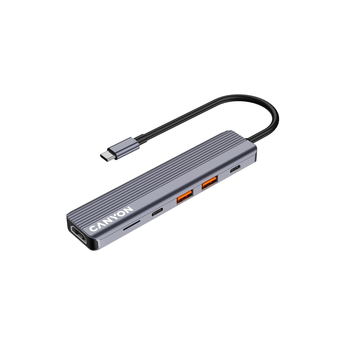 Canyon hub DS-17 6in1 4k USB-C Grey
