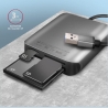 Axagon Aluminum high-speed USB-A 3.2 Gen 1 memory card reader. 3 slots, UHS-II.