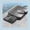 Axagon Aluminum high-speed USB-A 3.2 Gen 1 memory card reader. 3 slots, UHS-II.