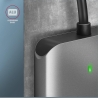 Axagon Aluminum high-speed USB-A 3.2 Gen 1 memory card reader. 3 slots, UHS-II.