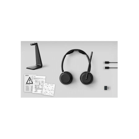 Lenovo EPOS IMPACT 1061T BLUETOOTH WIRED/WIRELESS ACTIVE NOISE CANCELLING HEADSET - BLACK