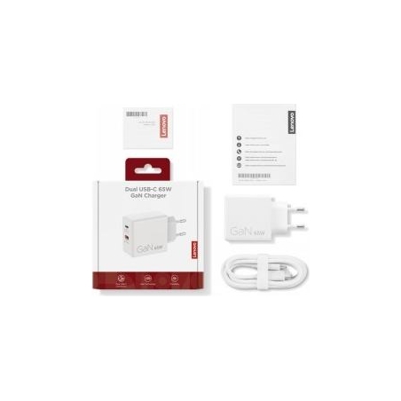 Lenovo DUAL USB-C 65W GAN CHARGER