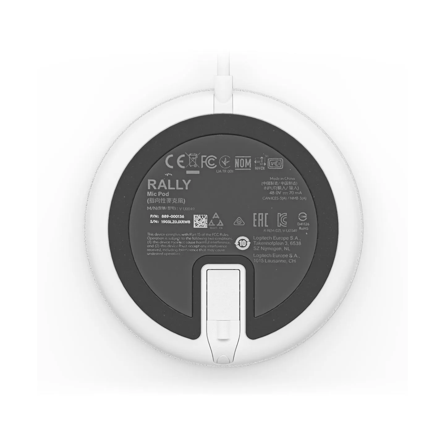 Logitech MIC POD(for Rally U-HD) WHITE - WW