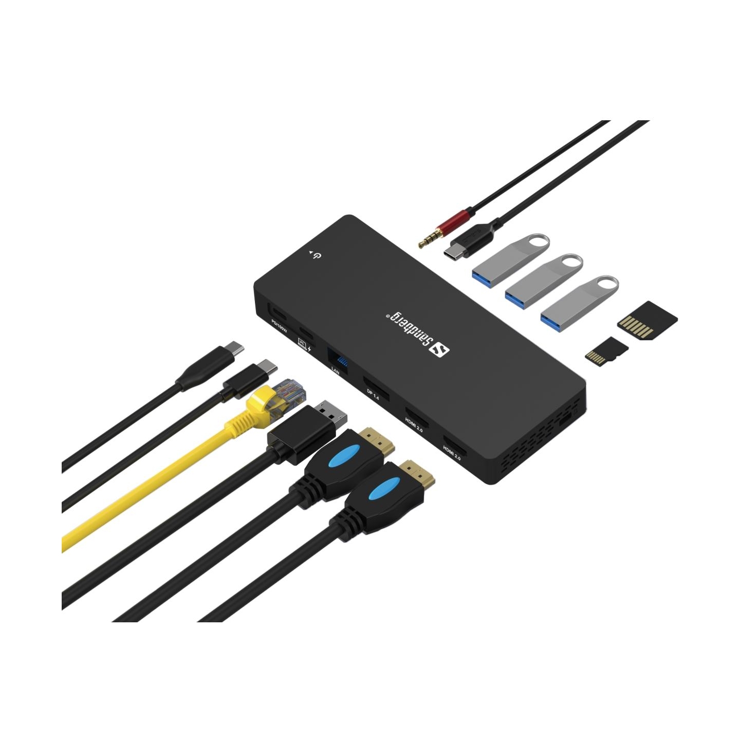 Sandberg 136-61 USB-C 13in1 DockingStation Pro