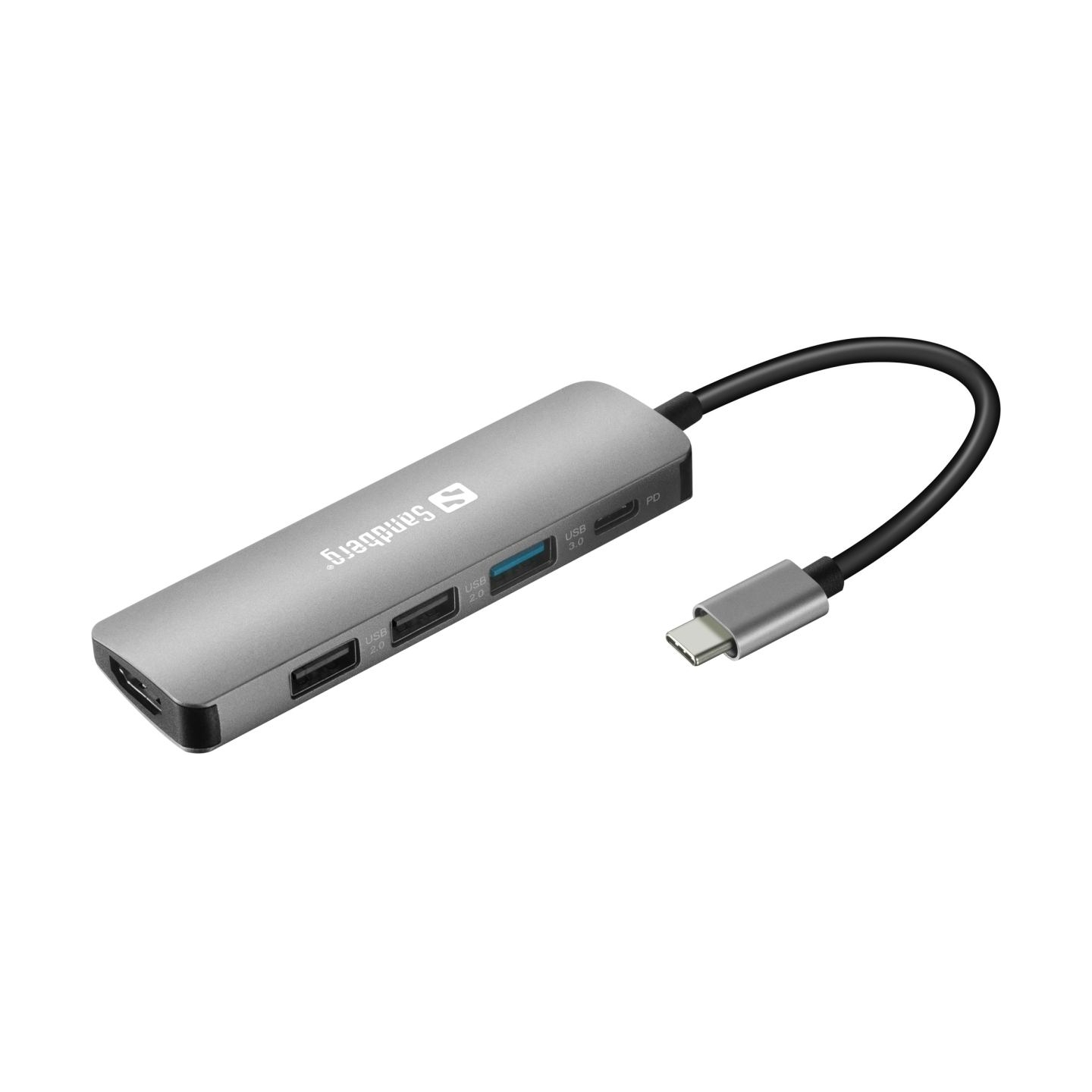 Sandberg 136-32 USB-C Dock HDMI+3xUSB+PD 100W