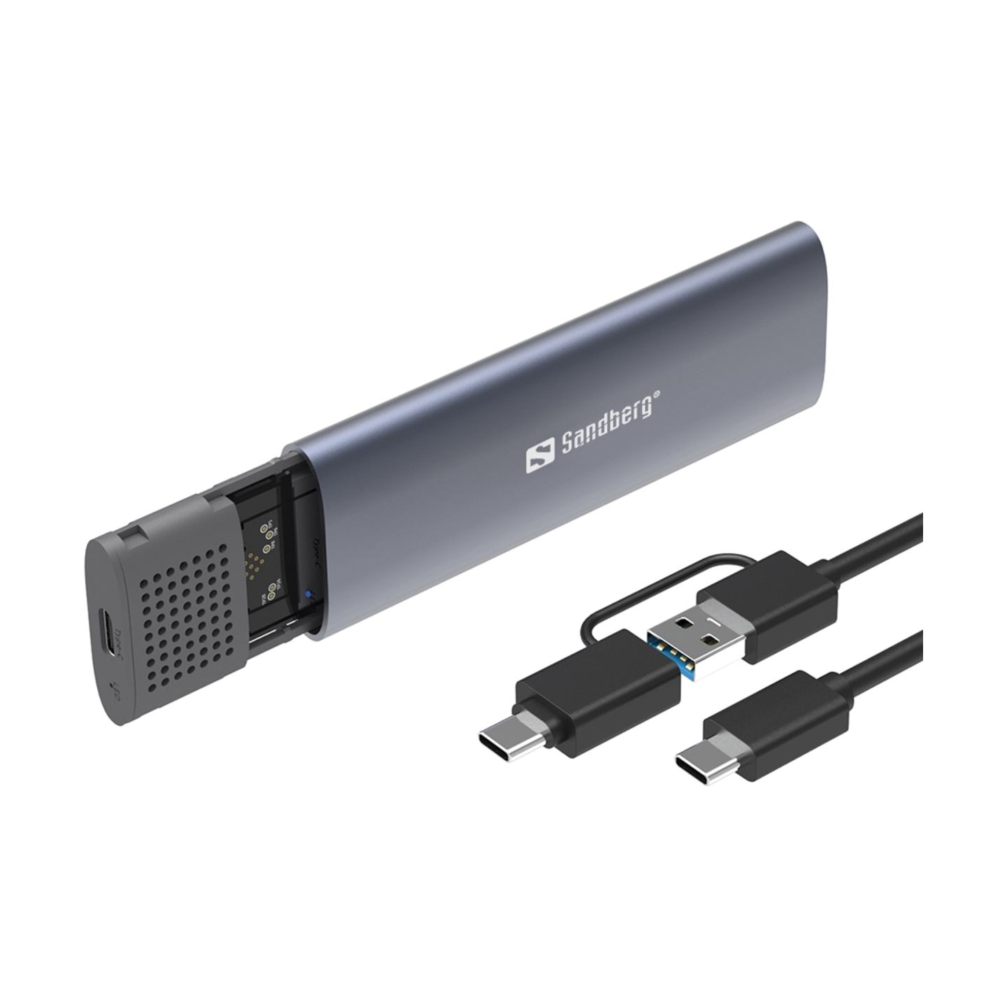 Sandberg 136-39 USB 3,2 Case for M.2+NVMe SSD