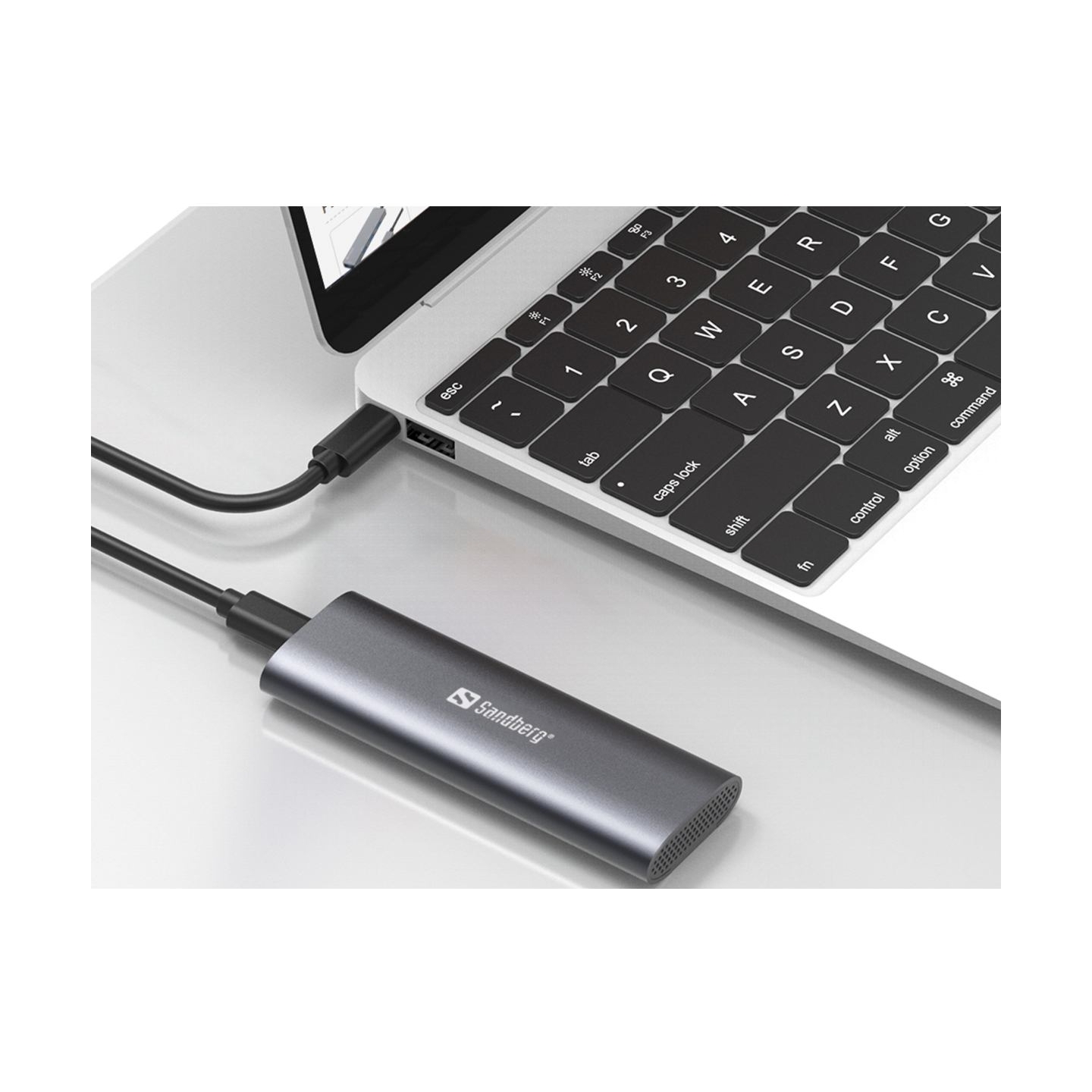 Sandberg 136-39 USB 3,2 Case for M.2+NVMe SSD