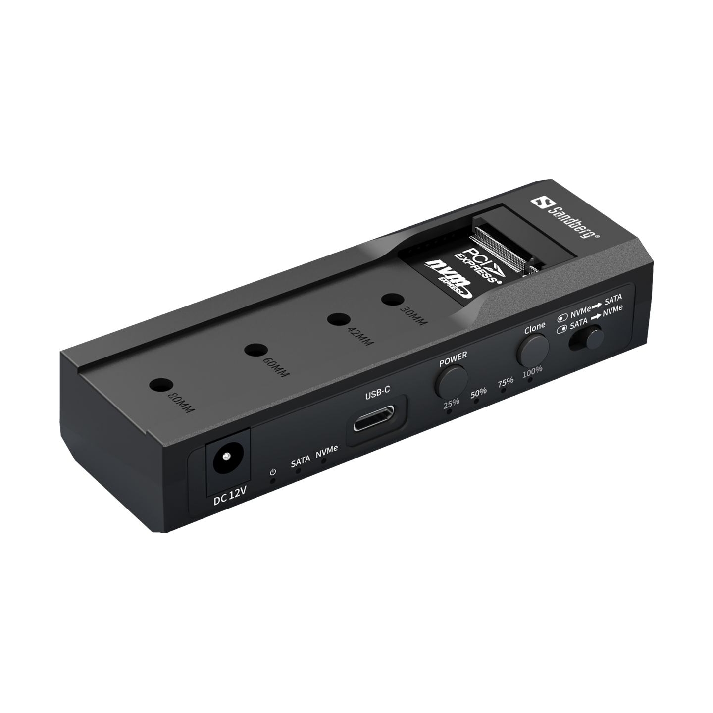 Sandberg 136-49 USB 3.2 Cloner & Dock for M2 + NVMe + SATA