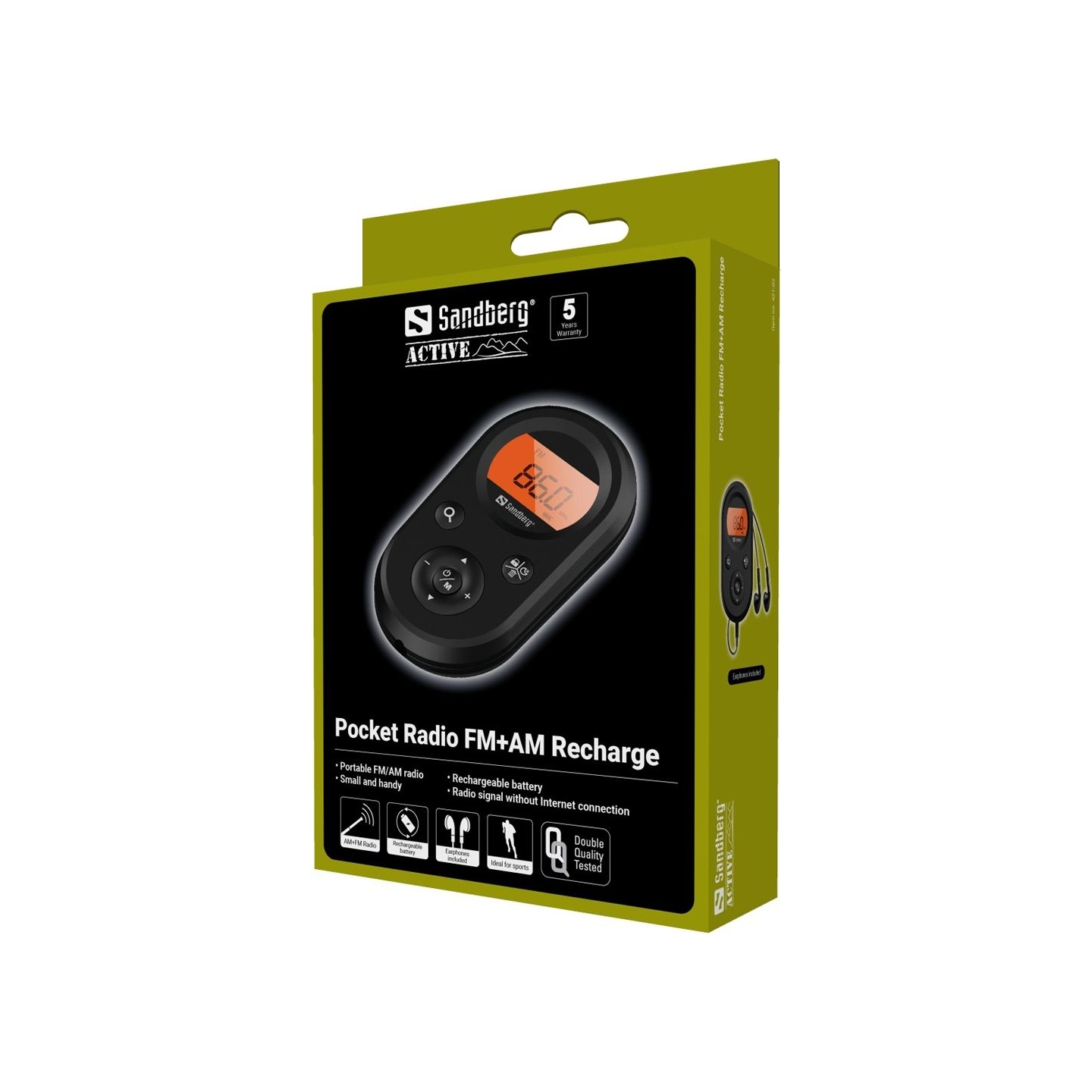Sandberg 421-02 Pocket Radio FM+AM