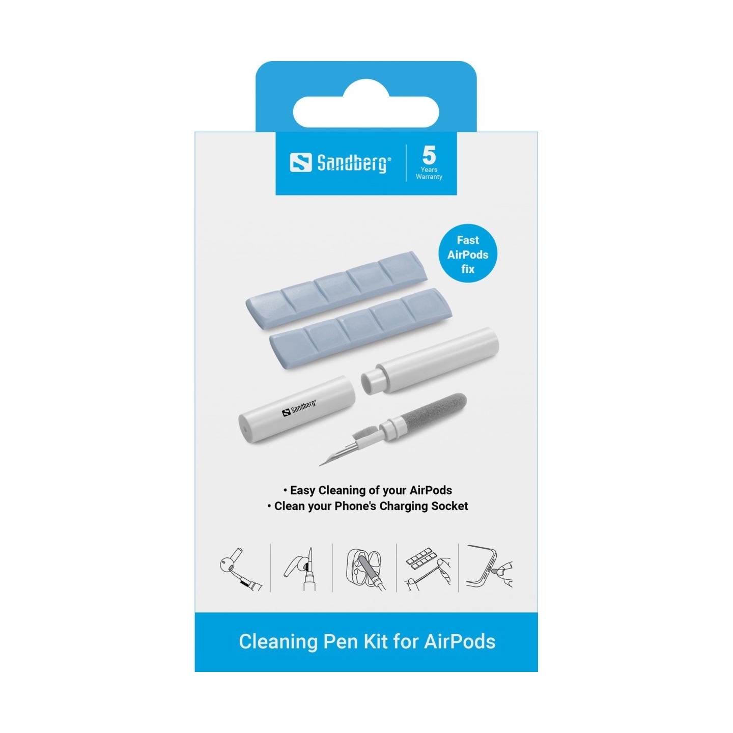Sandberg 470-32 Cleaning Pen Kit for AirPods