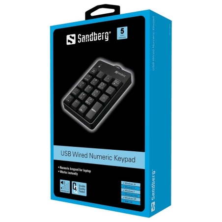 Sandberg 630-07 USB Wired Numeric Keypad