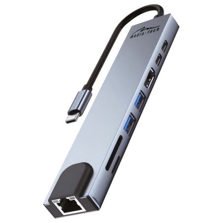 Media-Tech MT5046 8in1 USB-C LAN HUB PRO