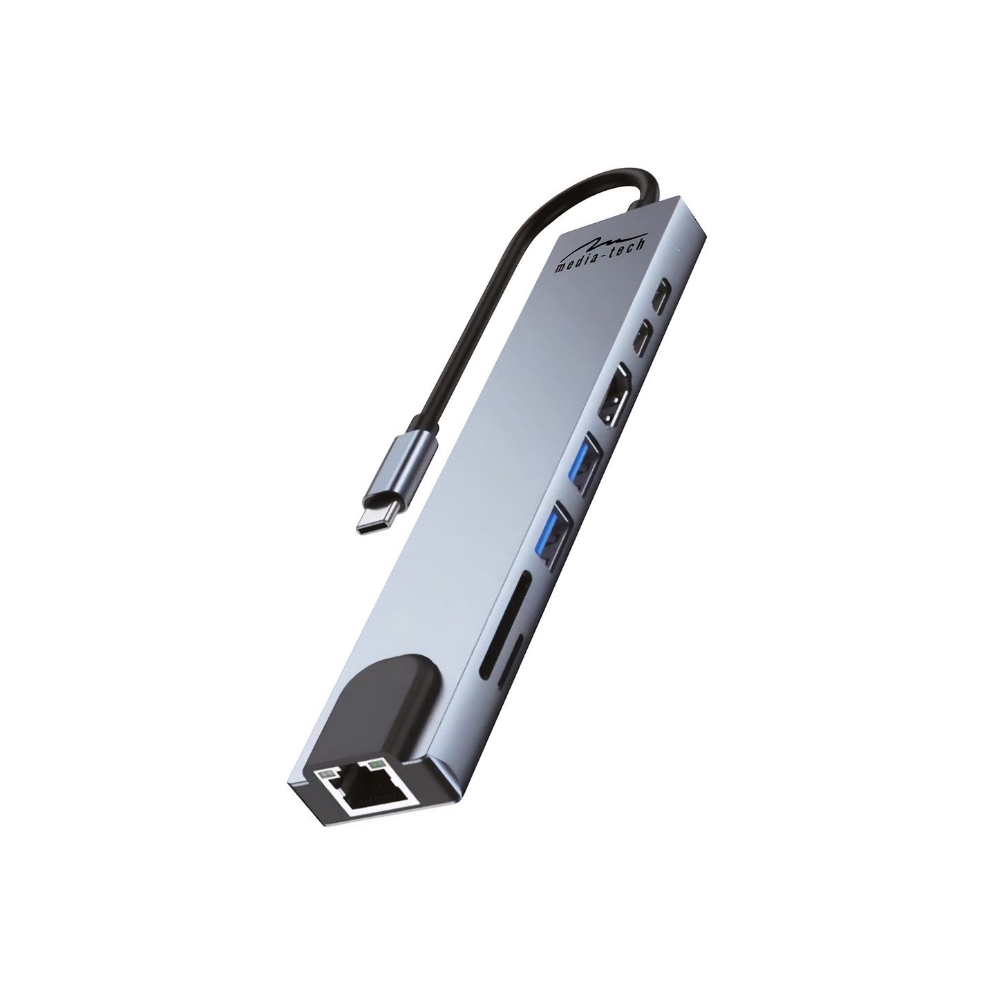 Media-Tech MT5046 8in1 USB-C LAN HUB PRO