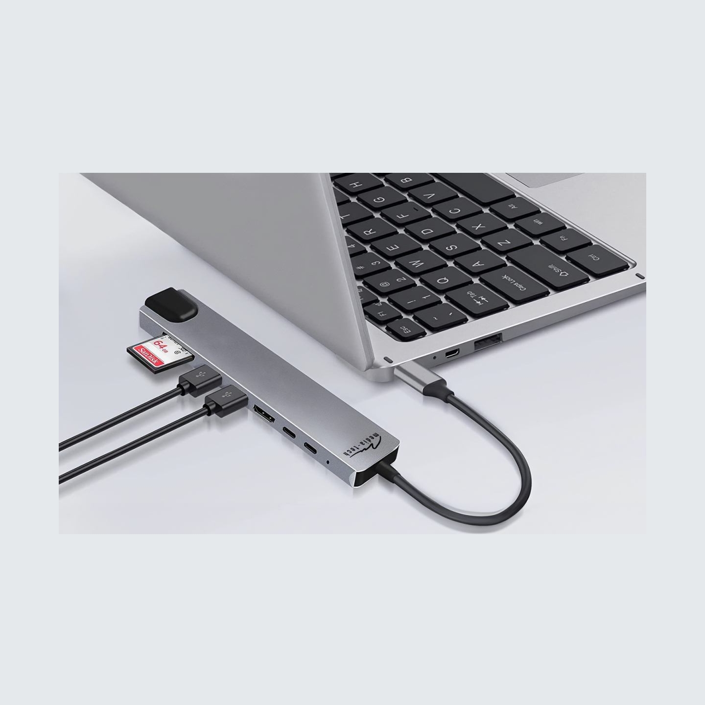 Media-Tech MT5046 8in1 USB-C LAN HUB PRO