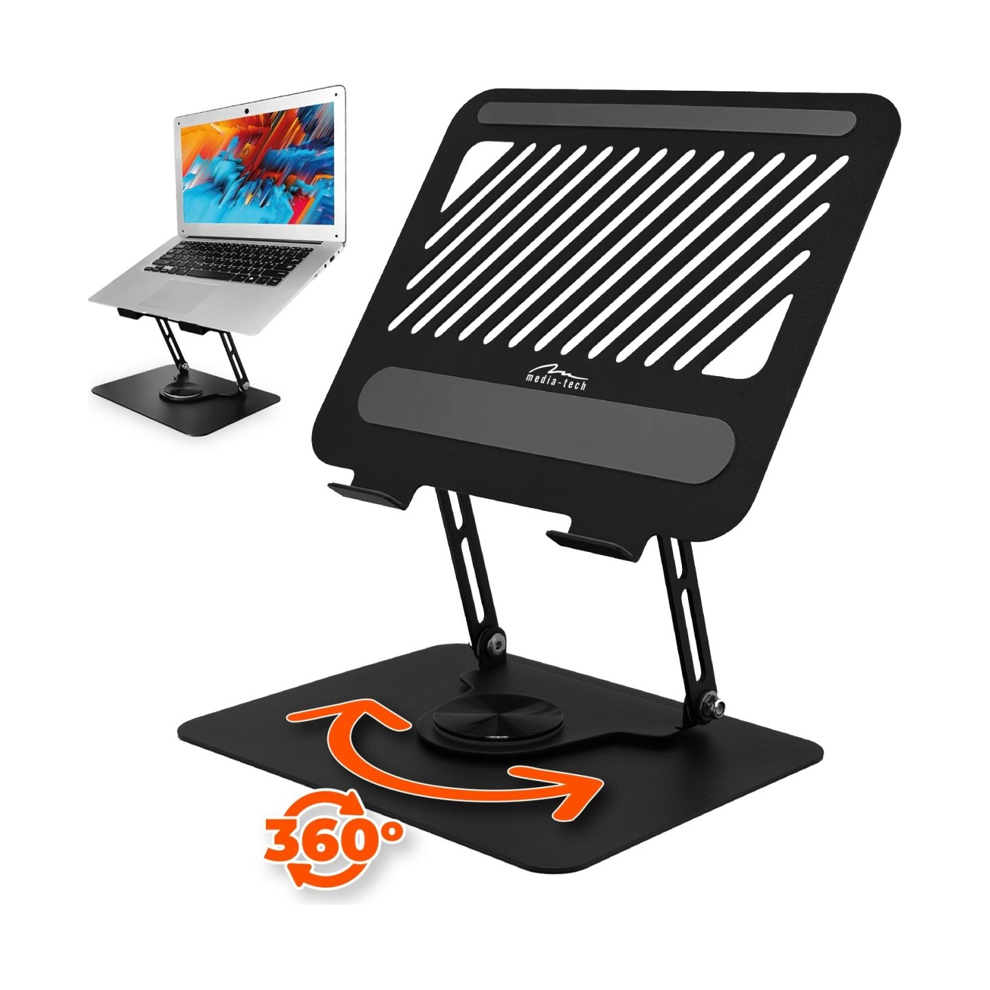Media-Tech MT2662 Laptop Stand Roto for 10-17 inch