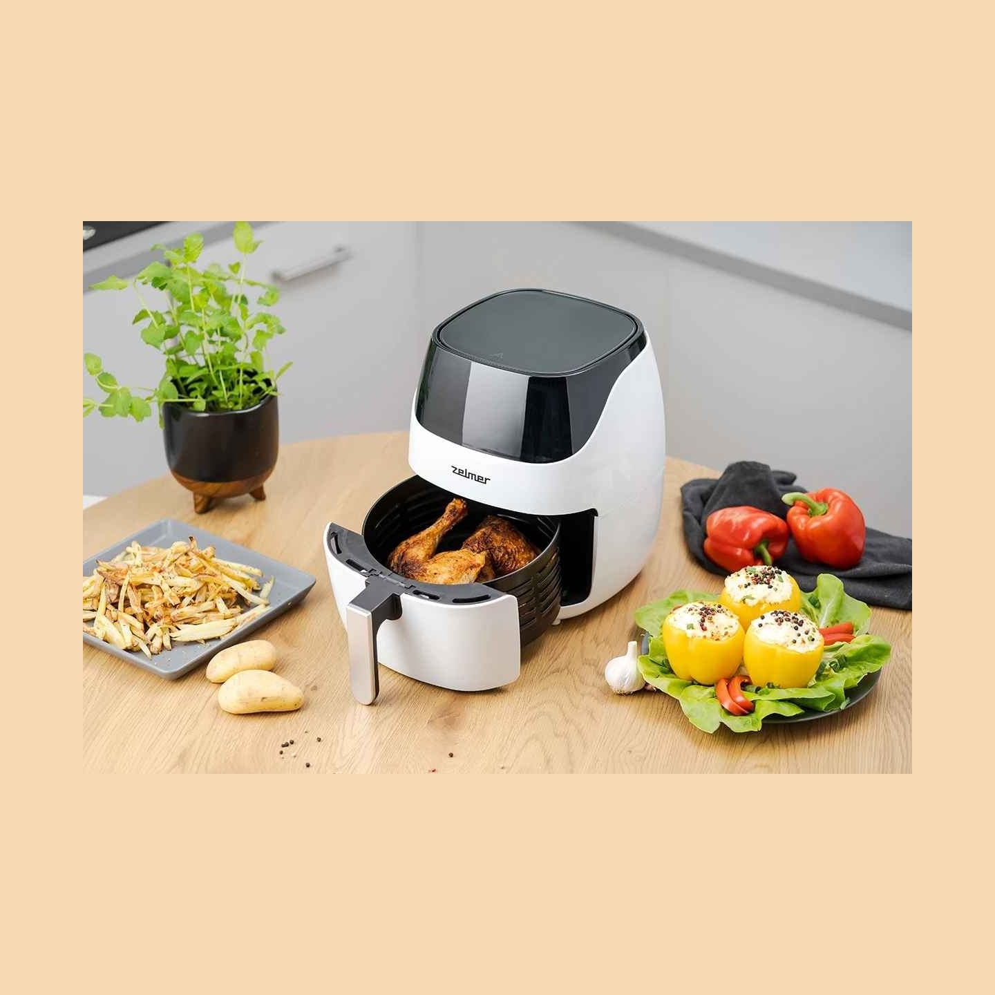 Zelmer ZAF5501W Elektra 5L Air Fryer
