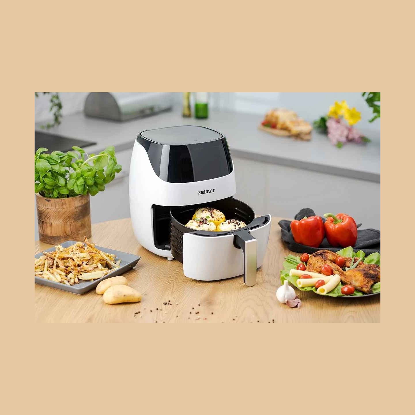 Zelmer ZAF5501W Elektra 5L Air Fryer
