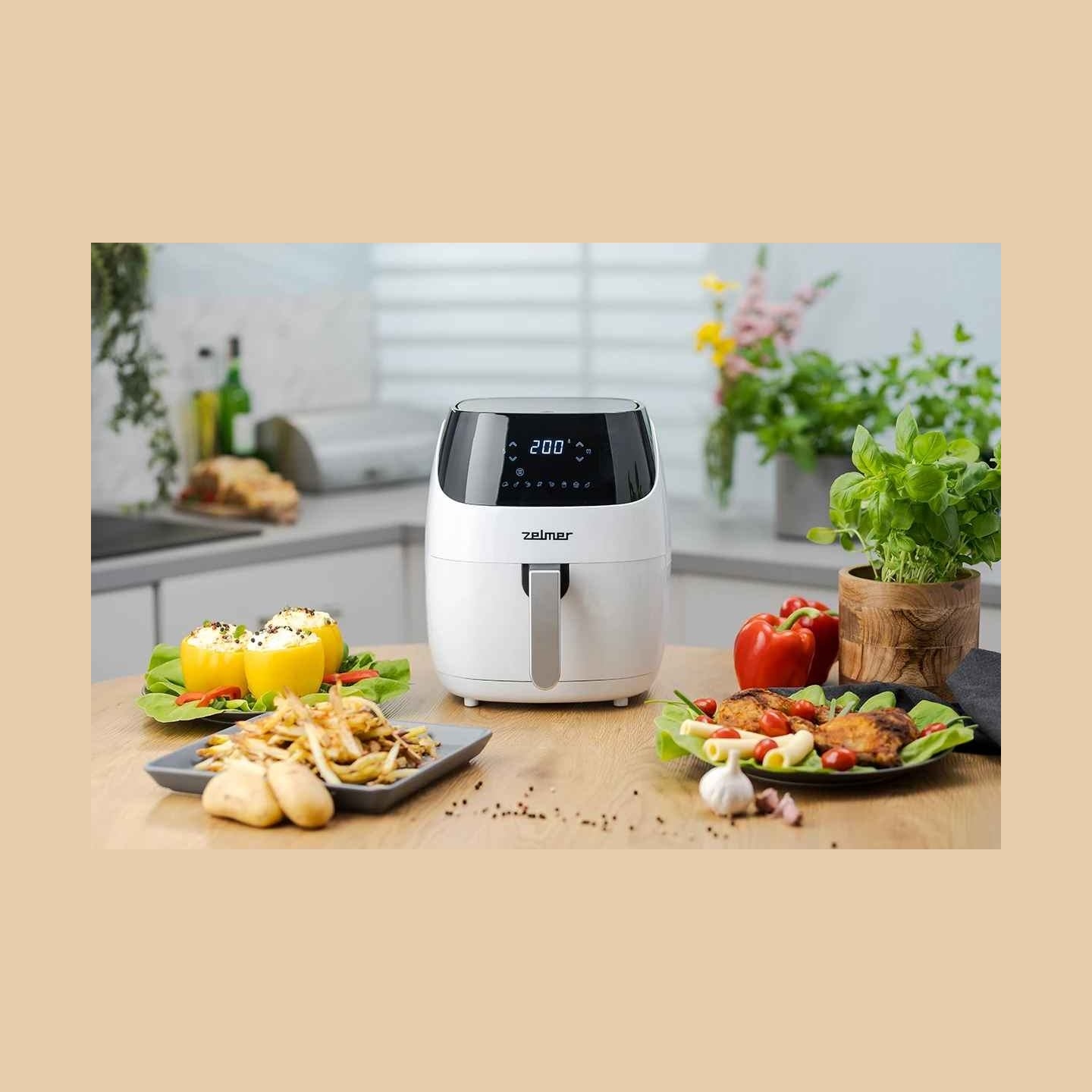 Zelmer ZAF5501W Elektra 5L Air Fryer