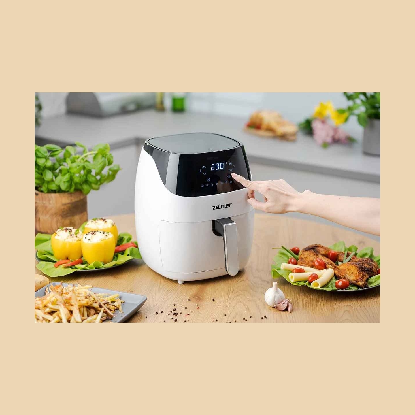 Zelmer ZAF5501W Elektra 5L Air Fryer