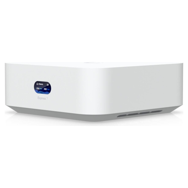 Ubiquiti UniFi Express 7 UX7 Mesh-scalable, super-compact 10G Cloud Gateway with integrated WiFi 7, 10 GbE RJ45 WAN port, 2.5 Gb