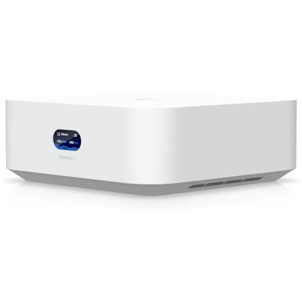 Ubiquiti UniFi Express 7 UX7 Mesh-scalable, super-compact 10G Cloud Gateway with integrated WiFi 7, 10 GbE RJ45 WAN port, 2.5 Gb