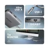 Axagon HMC-5HL 2xUSB-A 4K HDMI GLAN PD100W USB-C 15cm