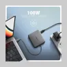Axagon HMC-5HL 2xUSB-A 4K HDMI GLAN PD100W USB-C 15cm