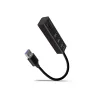 Axagon HMA-CR3A 3x USB-A + SD/microSD, USB3.2 Gen 1 hub, metal, 20cm USB-A cable
