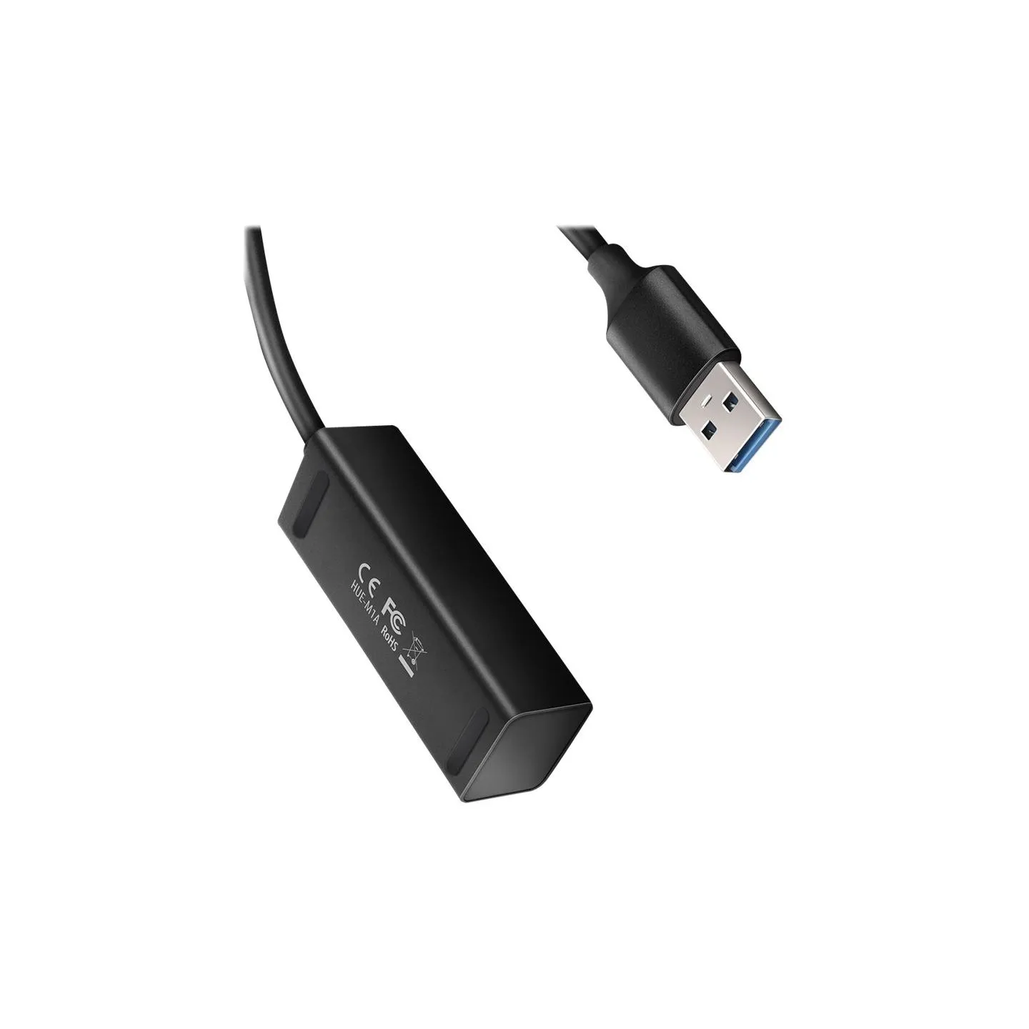 Axagon HUE-M1A 4x USB3.2 Gen 1 MINI hub, metal, 20cm USB-A cable
