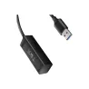 Axagon HUE-M1A 4x USB3.2 Gen 1 MINI hub, metal, 20cm USB-A cable