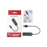 Axagon HUE-M1A 4x USB3.2 Gen 1 MINI hub, metal, 20cm USB-A cable