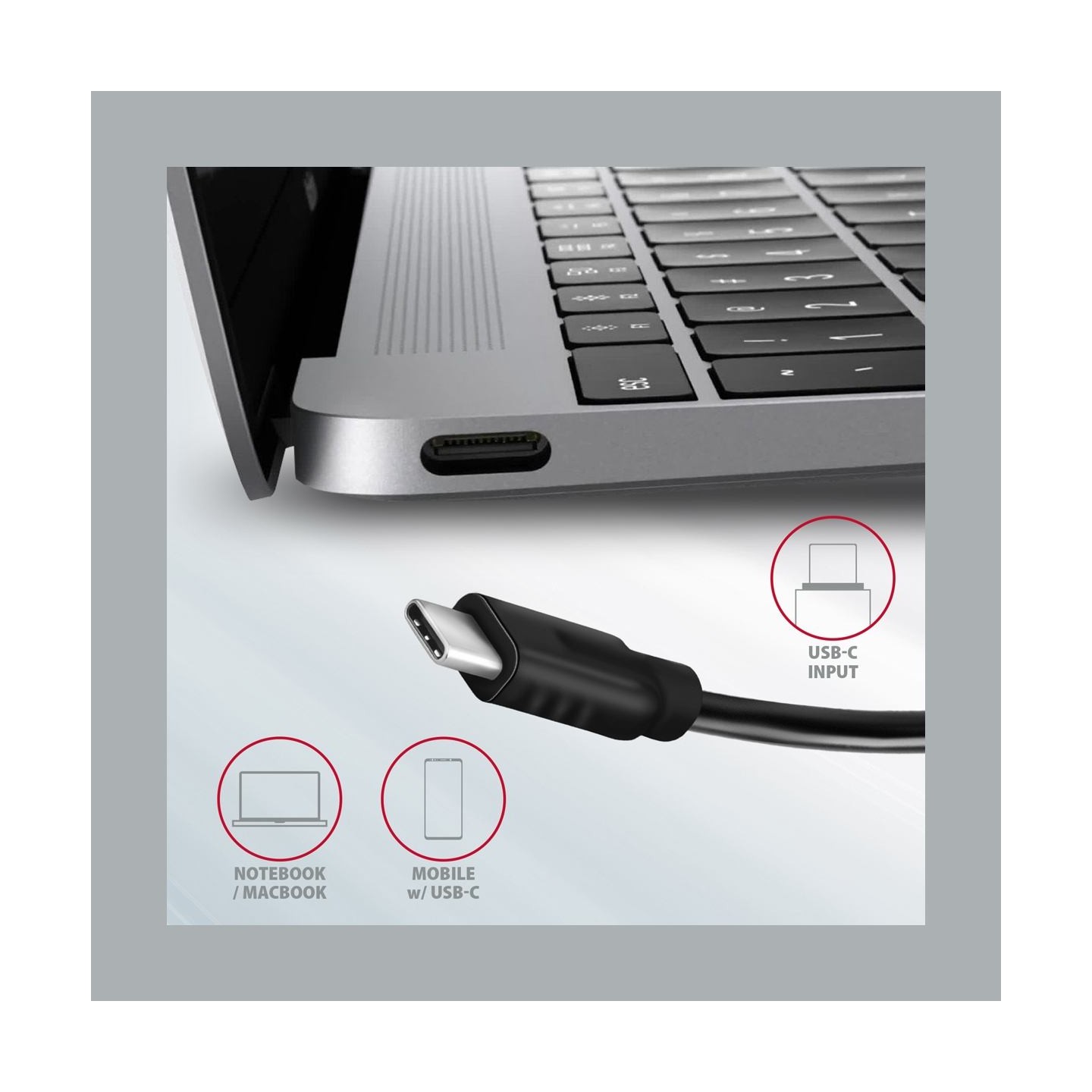 Axagon HMC-5G21 10Gbps hub 5in 1 HDMI + 2x USB-A/USB-C