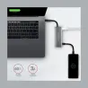 Axagon HMC-5G21 2x USB-A + 2x USB-C + HDMI 4K/30Hz, USB-C 3.2 Gen 2 10Gbps hub, PD 60W, 13cm USB-C cable