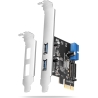 Axagon PCEU-232RS PCIe card - 2+2x USB 5Gbps port, SATA power, Renesas PD720201, SP & LP