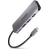 Axagon Multiport USB 3.2 Gen 1 hub. HDMI, card reader and Power Delivery. 20 cm USB-C cable.