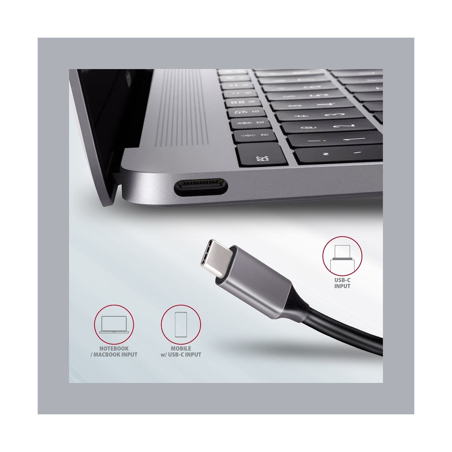 Axagon Hub HMC-5 2x USB-A, HDMI, SD/microSD, USB 3.2 Gen 1, PD 100W, 20cm USB-C cable
