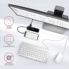 Axagon HMC-6GL 3x USB-A, HDMI, RJ-45, USB 3.2 Gen 1 hub, PD 100W, 20cm USB-C cable